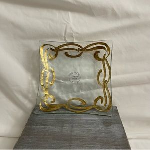 Tamara Childs Gilded by Hand Metal Leaf Dish
